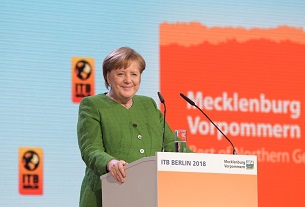 German Chancellor attends opening gala of ITB Berlin 2018