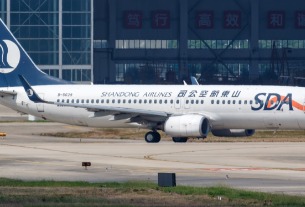 Shandong Airlines' all-Boeing 737 fleet in 2022